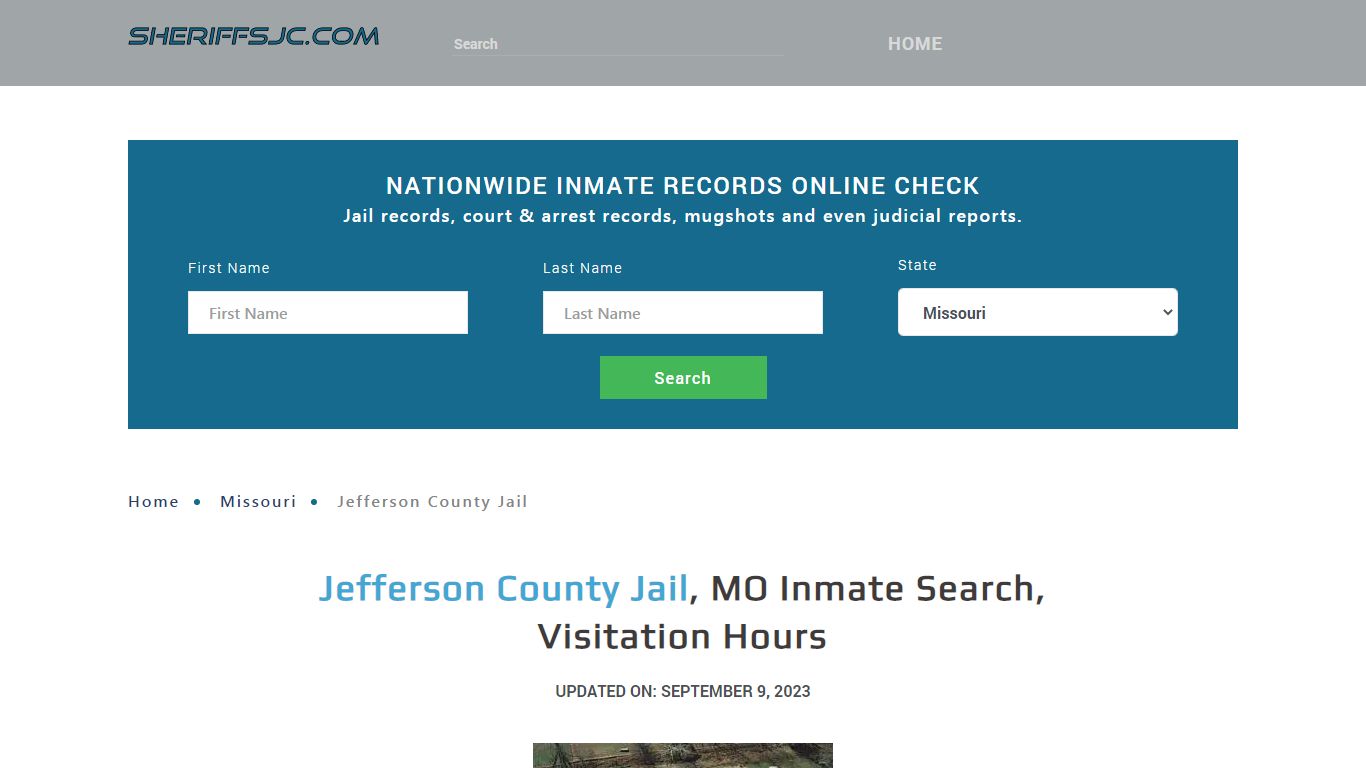 Jefferson County Jail, MO Inmate Search, Visitation Hours