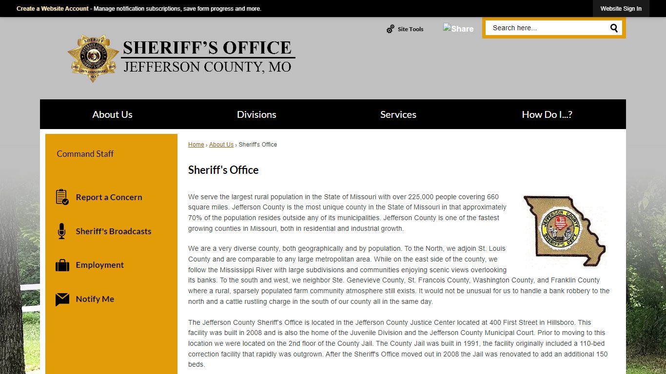 Sheriff's Office | Jefferson Co Sheriff's Dept, MO